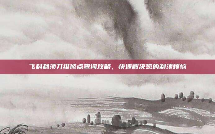 飞科剃须刀维修点查询攻略，快速解决您的剃须烦恼