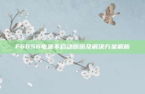 F6656电源不启动原因及解决方案解析