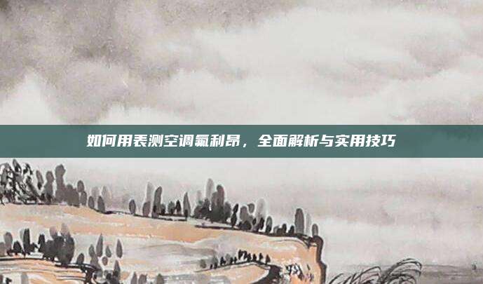 如何用表测空调氟利昂,全面解析与实用技巧