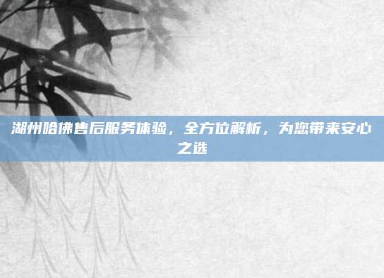 湖州哈佛售后服务体验，全方位解析，为您带来安心之选
