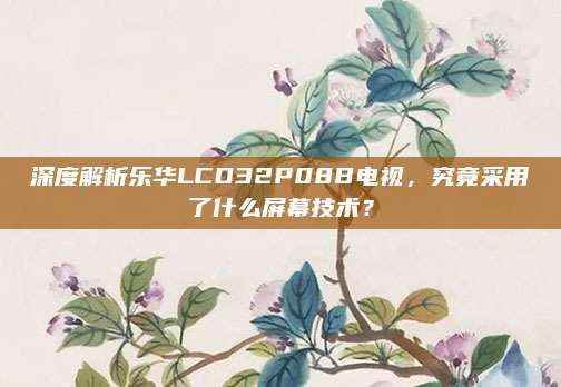 深度解析乐华LCD32P08B电视，究竟采用了什么屏幕技术？