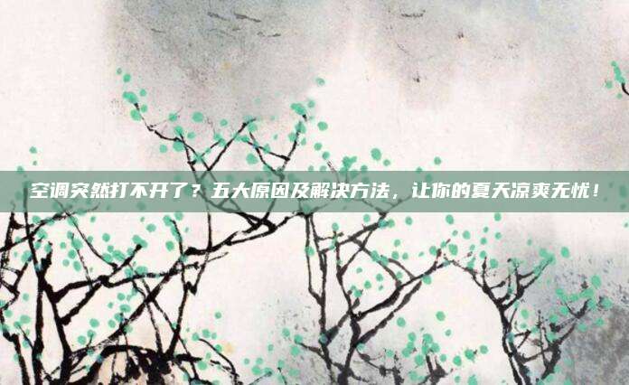 空调突然打不开了？五大原因及解决方法，让你的夏天凉爽无忧！