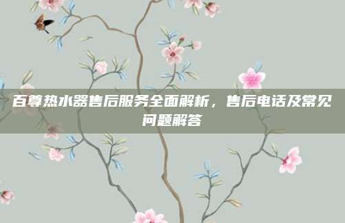 百尊热水器售后服务全面解析，售后电话及常见问题解答