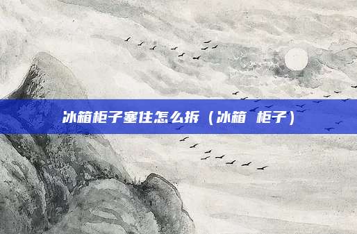 冰箱柜子塞住怎么拆(冰箱 柜子)