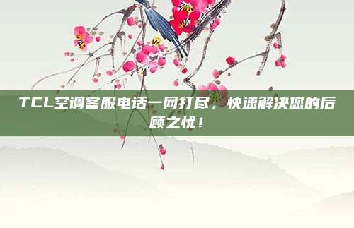 TCL空调客服电话一网打尽,快速解决您的后顾之忧!
