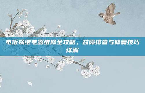电饭锅继电器维修全攻略，故障排查与修复技巧详解