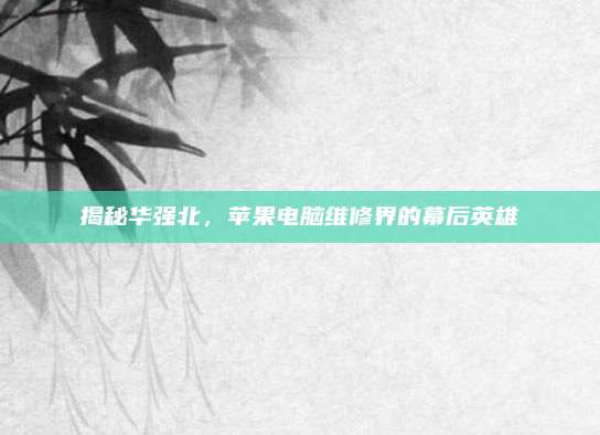揭秘华强北,苹果电脑维修界的幕后英雄