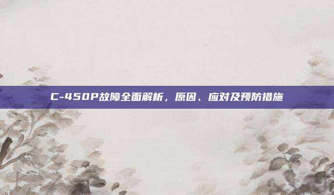 C-450P故障全面解析,原因、应对及预防措施