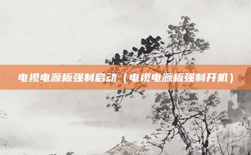 电视电源板强制启动（电视电源板强制开机）