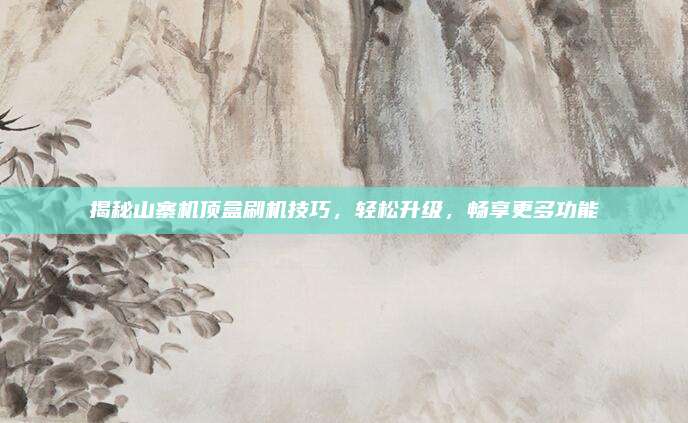 揭秘山寨机顶盒刷机技巧,轻松升级,畅享更多功能
