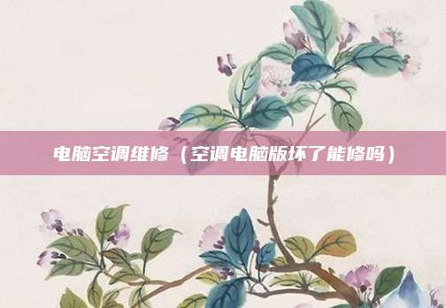 电脑空调维修（空调电脑版坏了能修吗）