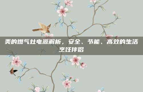 美的燃气灶电源解析，安全、节能、高效的生活烹饪伴侣