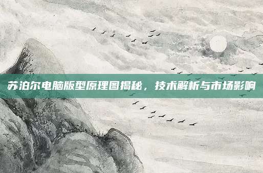 苏泊尔电脑版型原理图揭秘，技术解析与市场影响
