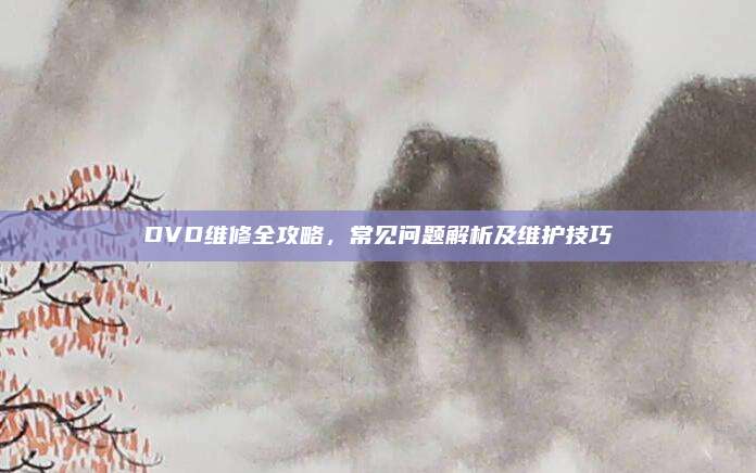 DVD维修全攻略，常见问题解析及维护技巧