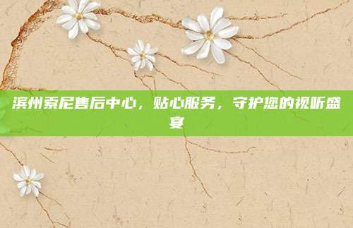 滨州索尼售后中心，贴心服务，守护您的视听盛宴