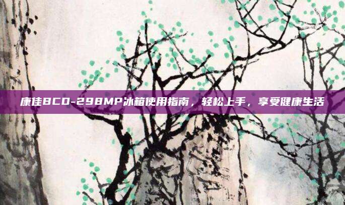 康佳BCD-298MP冰箱使用指南，轻松上手，享受健康生活