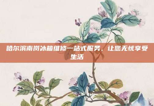 哈尔滨南岗冰箱维修一站式服务，让您无忧享受生活