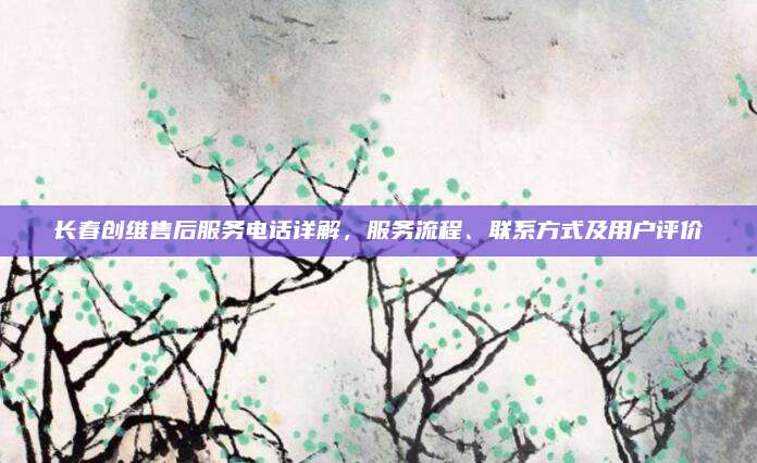 长春创维售后服务电话详解，服务流程、联系方式及用户评价