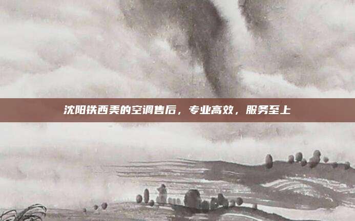 沈阳铁西美的空调售后，专业高效，服务至上