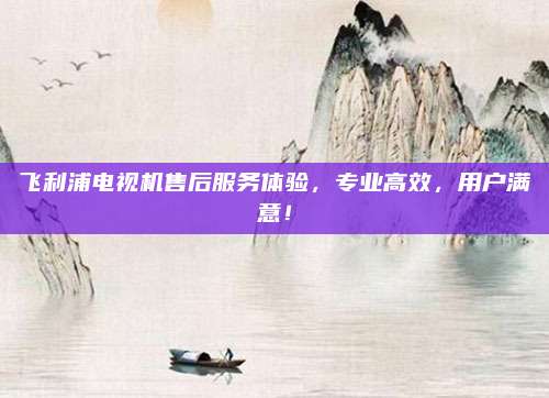 飞利浦电视机售后服务体验，专业高效，用户满意！