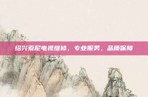 绍兴索尼电视维修，专业服务，品质保障
