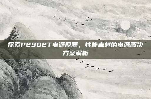 探索P2902T电源厚膜，性能卓越的电源解决方案解析
