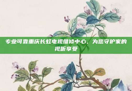 专业可靠重庆长虹电视维修中心，为您守护家的视听享受