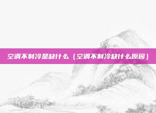 空调不制冷是缺什么（空调不制冷缺什么原因）