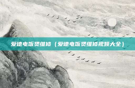 爱德电饭煲维修（爱德电饭煲维修视频大全）