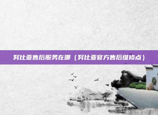 努比亚售后服务在哪（努比亚官方售后维修点）