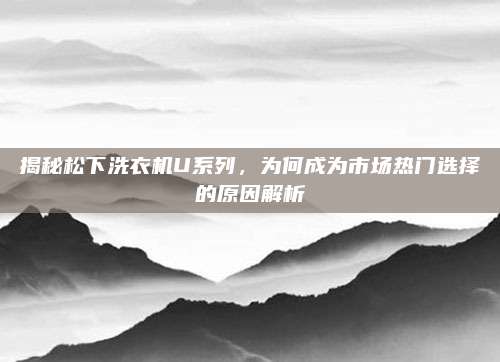 揭秘松下洗衣机U系列，为何成为市场热门选择的原因解析