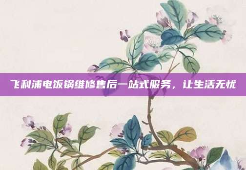 飞利浦电饭锅维修售后一站式服务，让生活无忧