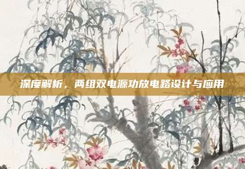 深度解析，两组双电源功放电路设计与应用