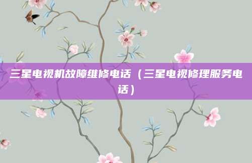 三星电视机故障维修电话（三星电视修理服务电话）