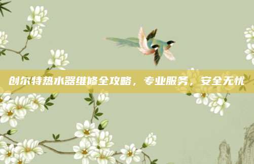创尔特热水器维修全攻略，专业服务，安全无忧