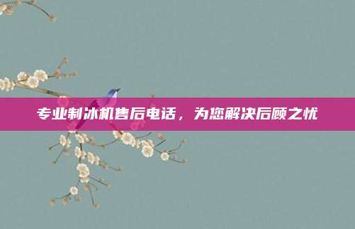 专业制冰机售后电话，为您解决后顾之忧