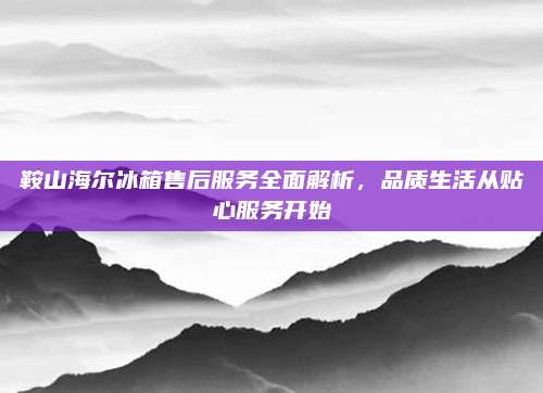 鞍山海尔冰箱售后服务全面解析，品质生活从贴心服务开始