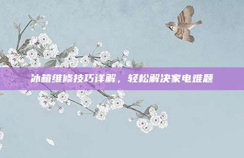 冰箱维修技巧详解，轻松解决家电难题