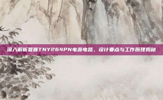 深入解析夏普TNY264PN电源电路，设计要点与工作原理揭秘