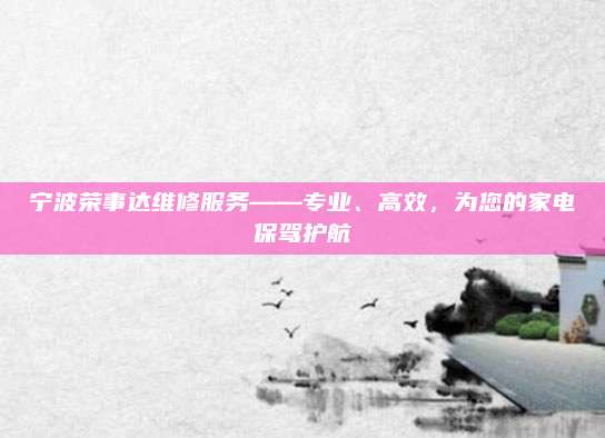 宁波荣事达维修服务——专业、高效，为您的家电保驾护航