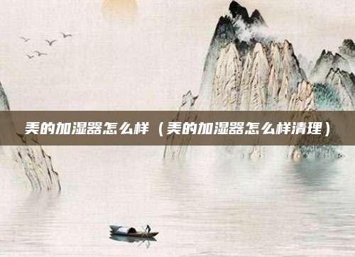美的加湿器怎么样(美的加湿器怎么样清理)