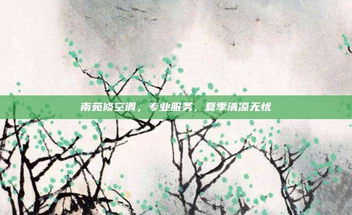 南苑修空调，专业服务，夏季清凉无忧
