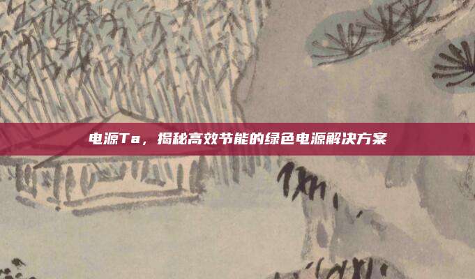 电源Ta，揭秘高效节能的绿色电源解决方案