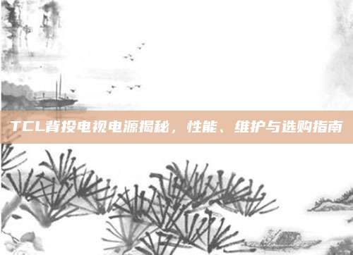 TCL背投电视电源揭秘，性能、维护与选购指南