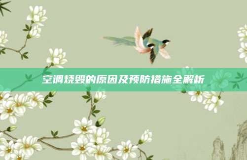 空调烧毁的原因及预防措施全解析