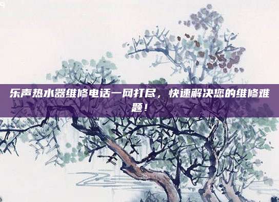 乐声热水器维修电话一网打尽，快速解决您的维修难题！