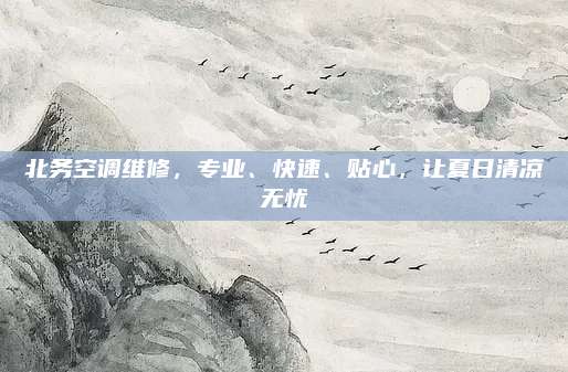 北务空调维修，专业、快速、贴心，让夏日清凉无忧