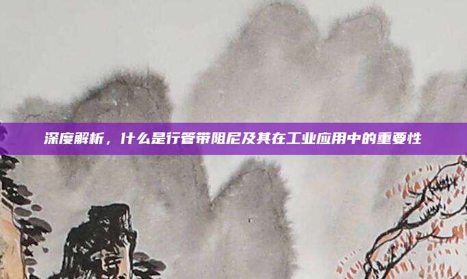 深度解析，什么是行管带阻尼及其在工业应用中的重要性