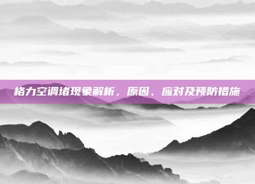 格力空调堵现象解析,原因、应对及预防措施