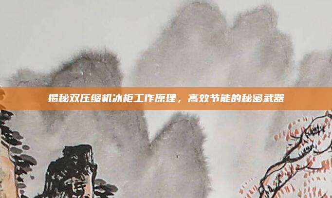 揭秘双压缩机冰柜工作原理，高效节能的秘密武器